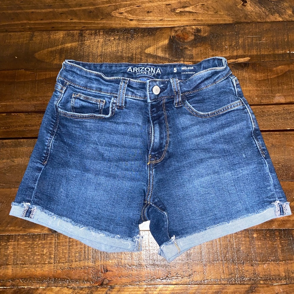 Arizona Jean Company Mid Rise Shorts Juniors Size 5